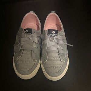 Little Girls Sperry Blue Gray Docket Casual Sneakers Size 10.5
